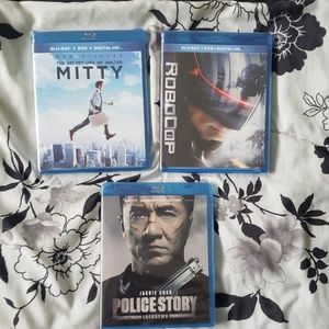 3 new sealed blu ray movies
